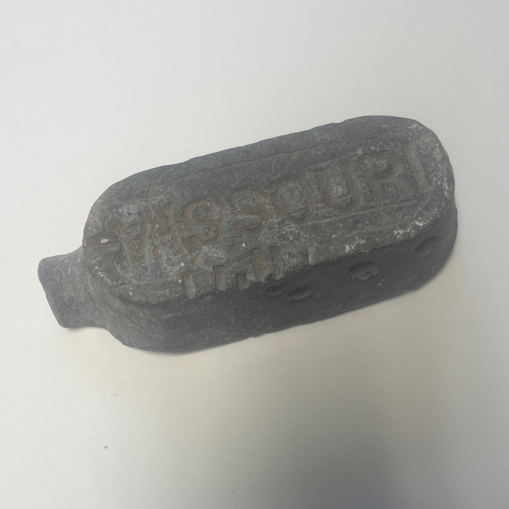 Civil War Lead Bullet Ingot Missouri Confederate Army  Antique Vintage Rare